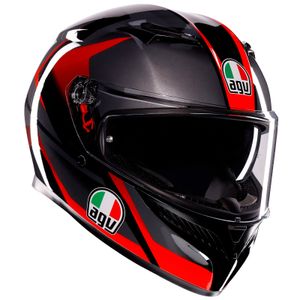 AGV K3 Striga Black/Grey/Red L Helm