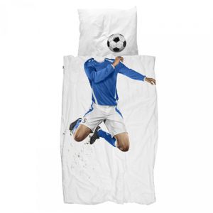 Snurk Bettwäsche Soccer Champ blau Fussballer 135 x 200 cm 100% Baumwolle