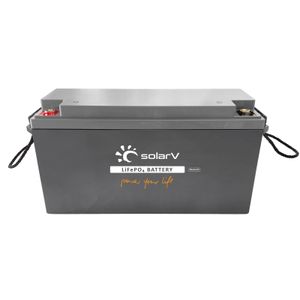 SolarV ®   Lithium Batterie LiFePO4 Batterien 25,6V 100Ah - BMS integriert, 0% MwSt