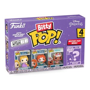 Disney Princess Rapunzel Merida Moana 4er Pack - Bitty Pop! Funko