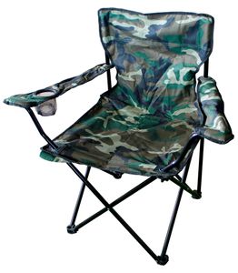 Anglersessel mit Getränkehalter und Tasche Camouflage