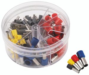 MCPOWER Aderendhülsen-Sortiment, isoliert, 4...16 mm², 100 Stück