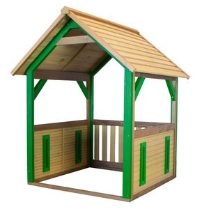 AXI Spielhaus Jane aus  Holz | Outdoor Kinderspielhaus für den Garten in Braun & Grün | Gartenhaus für Kinder