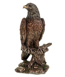 Veronese US Weißkopfseeadler auf Ast bronziert Adler Seeadler Vogel