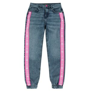 Spodnie dziewczęce Guess Denim jeansowe joggery 140