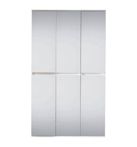trendteam Garderobe Garderobenschrank Mirror Weiß Melamin 111 x 191 x 34 cm