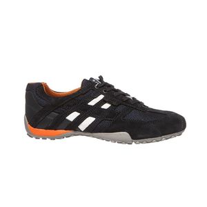 GEOX Herren Leder Sneakers navy, Meshfutter, atmungsaktive Geox Laufsohle