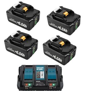 Akumulátor Makita 18V, kapacita 6Ah, kompatibilný s BL1830/BL1860, 18V, sada 3 ks