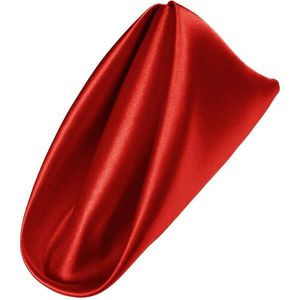 6 x Hochwertige Satin-Stoffservietten - Eleganter Tischschmuck für erstklassige Anlässe, Rot
