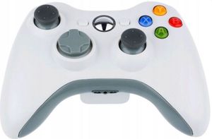 OMNA | Bezdrôtový gamepad pre XBOX 360 - biely - vibrácie - ergonomický dizajn - USB prijímač