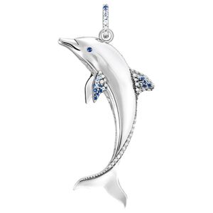 Thomas Sabo PE932-644-1 Anhänger Delfin mit blauen Steinen