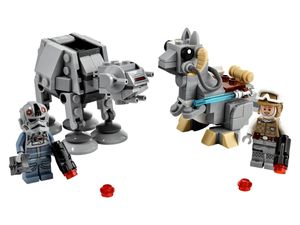 LEGO 75298 Star Wars AT-AT vs. Tauntaun Microfighters Bauset mit Luke Skywalker und AT-AT Pilot Minifiguren