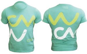 Herren T-Shirts Kurzarm CIVU Print T Shirts Hemden Herrenmode TShirt Mighty Mint Größe L