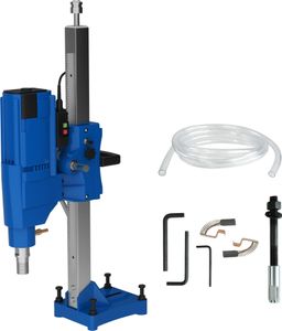 TIMBERTECH® Kernbohrgerät - mit Ständer, Ø Bohrung: ca. 15-205 mm, 3900 W, 580 U/min geeignet für Diamantbohrkronen - Kernbohrer, Kernbohrmaschine, Bohrmaschine für Nass und Trocken