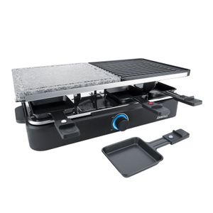 Steba RC 18 Raclettegrill Naturstein 1400W fettarm antihaft 8 Pfännchen