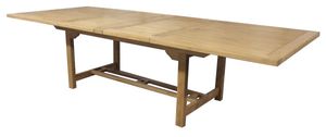 Ausziehtisch aus Teak mit 4 cm Tischrahmenplatte 200 / 300 cm