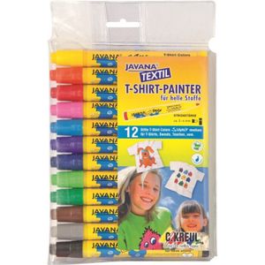 Kreul 90720 Textile Marker Set Junior Zestaw markerów tekstylnych 12 szt