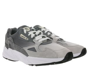 adidas Originals Falcon Streetstyle Schuhe modische Damen Sneaker im Retro-Stil Grau, Größe:36
