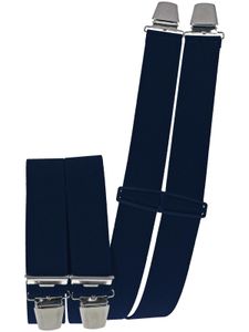 Hosenträger mit 4 extra starken  Clips uni Farben