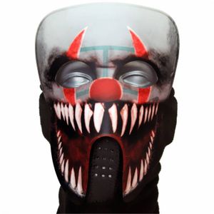 Halloween Masken: Gruselige Horror Maske / LED Horror Clown