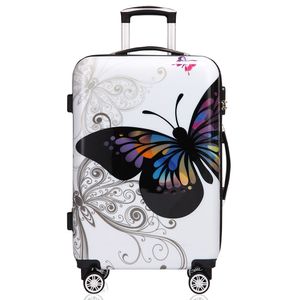 Monzana® Hartschalenkoffer Butterfly Trolley Reisekoffer Koffer M L XL 4 Rollen, Größe:XL Monzana® Hartschalenkoffer Butterfly Trolley Reisekoffer Koffer M L XL 4 Rollen, Größe:XL