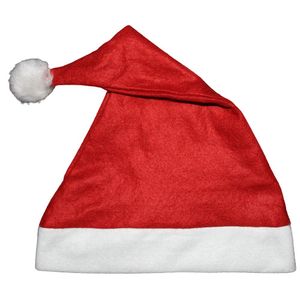 Weihnachtsmütze - Weihnachtsmannmütze - Nikolausmütze rot mit Bommel