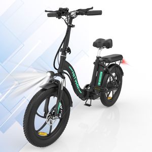 Elektrofahrrad, Elektro-Faltrad für Erwachsene Faltbares Fahrrad Verstellbare Höhe Tragbares E-Bike Drei Fahrsport-Modi City E-Bike Leichtes Fahrrad für Jugendliche Männer Frauen