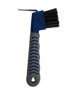 Waldhausen Grippy Hoof-Pick-Brush, Farbe:azurblau/grau