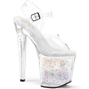 ENCHANT-708AQUA-02 Damen Sandale von Pleaser, Transparent EU 40, US 10