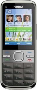 Nokia C5-00, 5,59 cm (2.2 Zoll), 240 x 320 Pixel, 5 MP, Symbian OS, 9.3, Grau