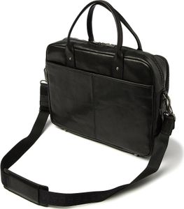 dR Amsterdam Arbeitstasche | Business-Leder-Arbeitstasche | Laptop-Tasche | Herren-Laptoptasche | Laptop-Tasche 15,6 Zoll | Milan - 283756 Black