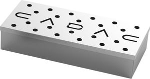 CADAC Smoker Box - Edelstahl Räucherbox 23x9x4cm - für Gas- und Kohlegrills