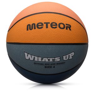 Meteor Basketball What's up Größe 4 Jugend 3-10 Jahre alt  marine/orange