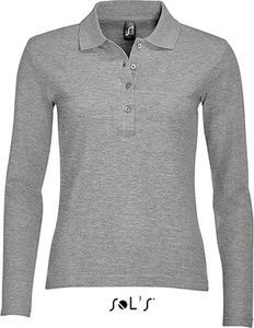SOLs 11317 | Damen Longsleeve Poloshirt Podium / Vier Knöpfe - Farbe: Kelly Green - Größe: M SOLs 11317 | Damen Longsleeve Poloshirt Podium / Vier Knöpfe - Farbe: Kelly Green - Größe: M