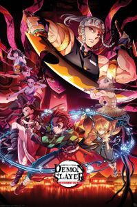 Close Up Demon Slayer Poster Entertainment District, 61x91,5 cm, Offsetdruck, Papier