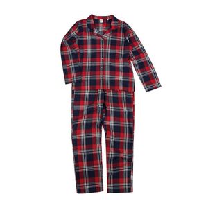 SF - Schlafanzug für Damen RW8219 (L) (Rot/Marineblau Karomuster)