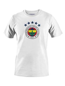 Fenerbahce  Neue Season  5 Stern Weiss  T-Shirt  XL