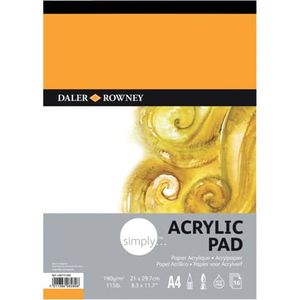 Daler Rowney Simply Acrylic Paper Simply A4 90 g Szkicownik