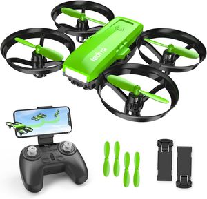 Drohne mit Kamera Drohne für Kinder 720P HD Dual Kamera Dual Akku Quadkopter Ferngesteuerte Drohnen 2 Akku Quadrocopter FPV RC Drone APP WLAN Live