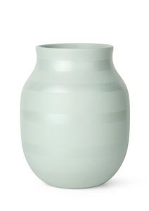 Kähler Design - Omaggio Vase H 20 cm creme/minzefarbig