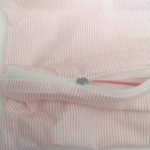 Seitenschläferkissen Bezug 40x145 cm Stillkissen Kissenbezug Kissenhülle 100% Baumwolle mit Reißverschluss Rosa
