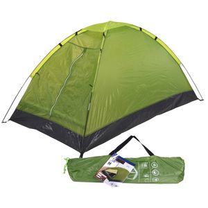 Ultraleichtes 1,2kg Camping Zelt Festivalzelt 2 Personen Trekkingzelt wasserdicht Kuppelzelt mit Tragetasche Grün