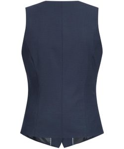 Größe 34 Greiff Corporate Wear Premium Damen Weste Regular Fit Blau Mikrodessin Modell 1703