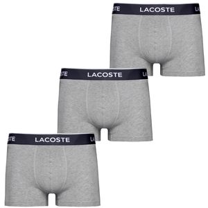 Lacoste 3-Pack Boxer Briefs 5H3389-CCA, Herren, Boxer-Shorts, Grau, Größe: M EU