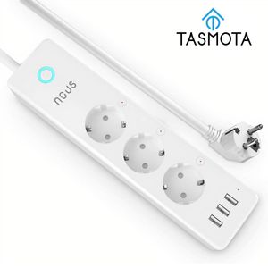 Nous A5T Smart Power Strip, 3-fach Steckdosenleiste mit 3x USB, Tasmota Firmware, WLAN