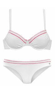S. OLIVER Damen Marken-Bügel-Bikini, white, E-Cup, Größe:38, Cup Größe:E-Cup