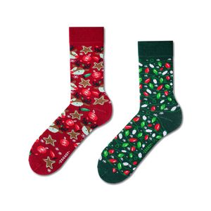 WEIHNACHTEN Herrensocken "Weihnachtsbaum", Größe 41-46, bunte Socken mit lustigem Muster