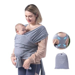 Tragetücher, Babytragetücher, Babytragetuch mit Vordertasche inkl, Verstellbares X-förmiges Baumwoll-Rückenhandtuch, Für Kinder von 0-3 Jahren