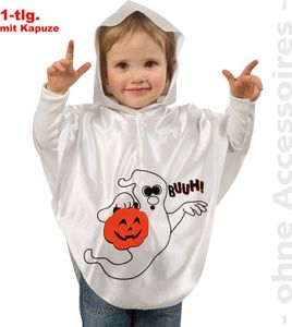 Gespenst Kostüm Halloween Geist Buuh für Kinder