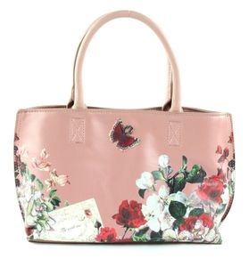 Y NOT? Handtasche Umhängetasche Botanic Handbag Double Pink rosa mehrfarbig